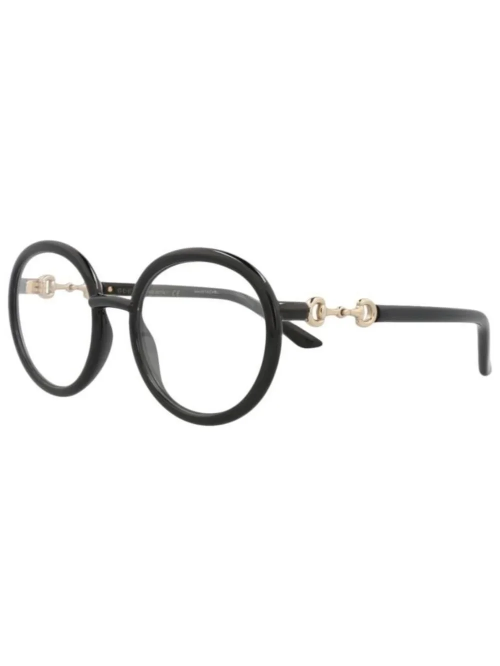 New Gucci Womens Round/Oval Black Black Transparent Fashion Designer Eyeglasses